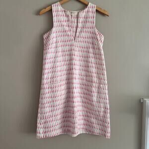 Wiggy Kit Sleeveless White and Pink Print Shift Dress Size XS